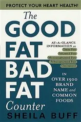 Book cover of The Good Fat, Bad Fat Counter by Sheila Buff