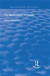 Book cover of The Government of France by Jean Blondel