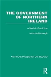 Book cover of The Government of Northern Ireland by Nicholas Mansergh