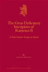 Book cover of The Great Dedicatory Inscription of Ramesses II by Anthony Spalinger
