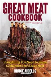 Book cover of The Great Meat Cookbook by Bruce Aidells