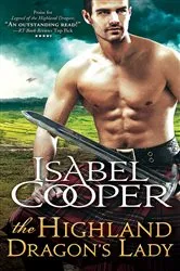 Book cover of The Highland Dragon's Lady by Isabel Cooper