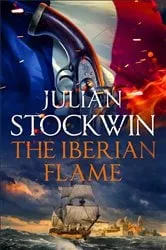Book cover of The Iberian Flame by Julian Stockwin
