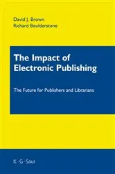 Book cover of The Impact of Electronic Publishing by Unknown