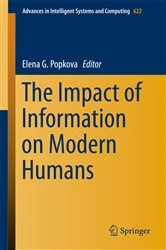 Book cover of The Impact of Information on Modern Humans by Elena G. Popkova