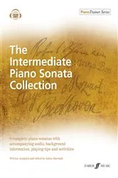 Book cover of The Intermediate Piano Sonata Collection by Karen Marshall