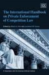 Book cover of The International Handbook on Private Enforcement of Competition Law by Albert A. Foer