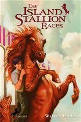 Book cover of The Island Stallion Races by Walter Farley