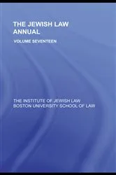 Book cover of The Jewish Law Annual Volume 17 by Berachyahu Lifshitz