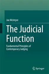 Book cover of The Judicial Function by Joe McIntyre