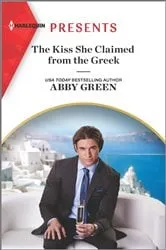 Book cover of The Kiss She Claimed from the Greek by Abby Green