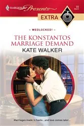 Book cover of The Konstantos Marriage Demand by Kate Walker