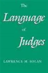Book cover of The Language of Judges by Lawrence M. Solan