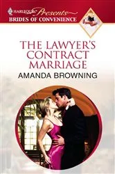 Book cover of The Lawyer's Contract Marriage by Amanda Browning