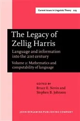 Book cover of The Legacy of Zellig Harris by Bruce E. Nevin