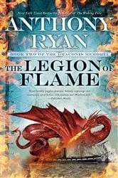 Book cover of The Legion of Flame by Anthony Ryan