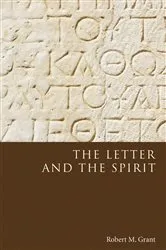 Book cover of The Letter and the Spirit by Robert M. Grant