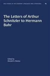 Book cover of The Letters of Arthur Schnitzler to Hermann Bahr by Donald G. Daviau