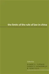 Book cover of The Limits of the Rule of Law in China by Karen G. Turner