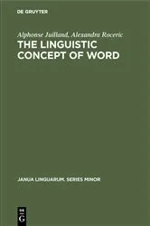 Book cover of The Linguistic Concept of Word by Unknown