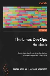 Book cover of The Linux DevOps Handbook by Damian Wojsław