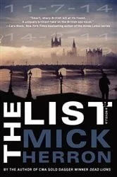 Book cover of The List: A Novella by Mick Herron