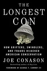 Book cover of The Longest Con by Joe Conason