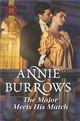 Book cover of The Major Meets His Match by Annie Burrows