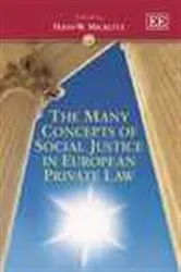 Book cover of The Many Concepts of Social Justice in European Private Law by Unknown