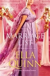 Book cover of The Marriage List by Ella Quinn