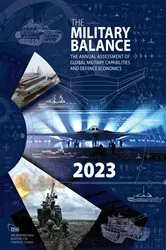Book cover of The Military Balance 2023 by The International Institute for Strategic Studies (IISS)