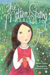 Book cover of The Mitten String by Jennifer Rosner