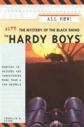 Book cover of The Mystery of the Black Rhino by Franklin W. Dixon