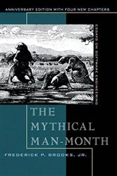Book cover of The Mythical Man-Month (2nd ed.) by Brooks, Frederick P., Jr.
