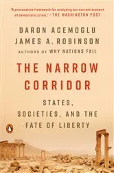 Book cover of The Narrow Corridor by Daron Acemoglu