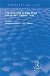 Book cover of The Nature and Sources of the Law by John Chipman Gray by Unknown