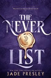 Book cover of The Never List by Jade Presley