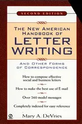 Book cover of The New American Handbook of Letter Writing by Mary A. De Vries