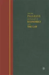 Book cover of The New Palgrave Dictionary of Economics and the Law by Peter Newman