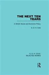 Book cover of The Next Ten Years by G Cole