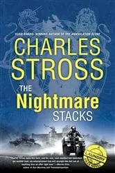 Book cover of The Nightmare Stacks by Charles Stross