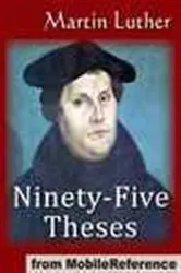 Book cover of The Ninety-Five Theses on the Power and Efficacy of Indulgences (95 Theses) by Martin Luther