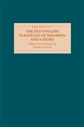 Book cover of The Old English Dialogues of Solomon and Saturn by Daniel Anlezark