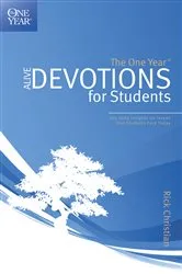 Book cover of The One Year Alive Devotions for Students by Unknown