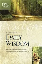 Book cover of The One Year Daily Wisdom by Neil Wilson