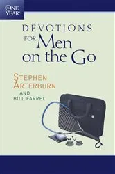 Book cover of The One Year Devotions for Men on the Go by Stephen Arterburn