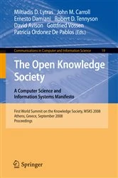 Book cover of The Open Knowledge Society by Miltiadis D. Lytras