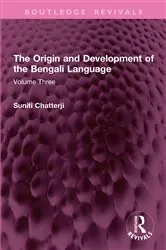 Book cover of The Origin and Development of the Bengali Language by Suniti Kumar Chatterji
