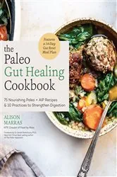 Book cover of The Paleo Gut Healing Cookbook by Alison Marras