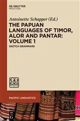 Book cover of The Papuan Languages of Timor, Alor and Pantar. Volume 1 by Antoinette Schapper